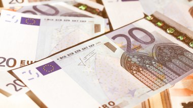 Retro görünümlü Euro Not