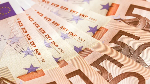 Retro looking Euro note — Stock Photo, Image