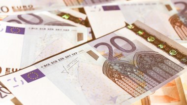 Retro görünümlü Euro Not