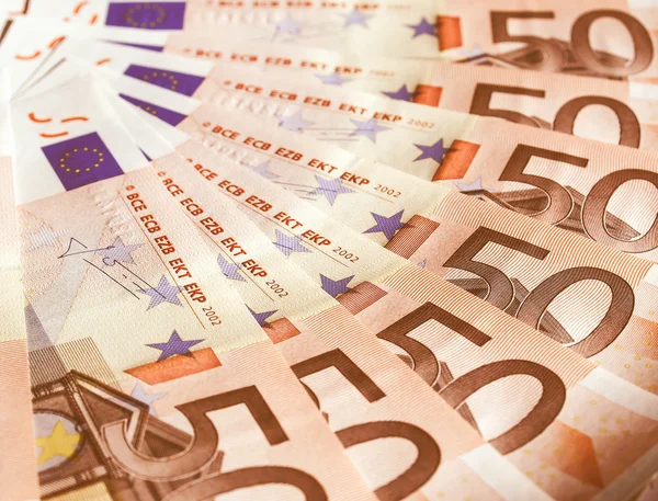 Retro looking Euro note — Stock Photo, Image