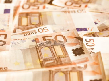 Retro görünümlü Euro Not