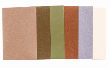 Retro görünümlü Metal örnekleri izole