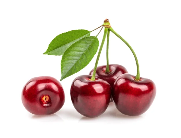 Cherries isolated on white — Stock Photo, Image