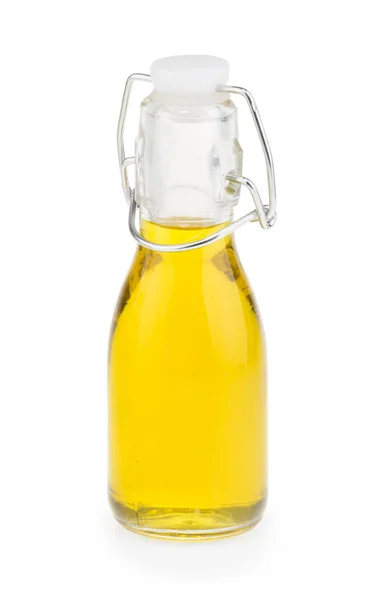 Бутылка Маслом Изолированы Белом Фоне — стоковое фото