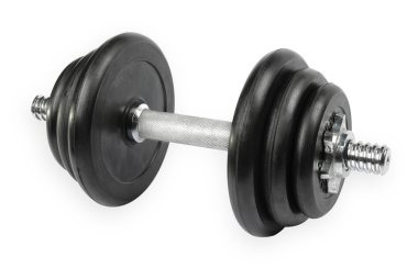 Beyaz arkaplanda izole edilmiş el ağırlıkları uygula