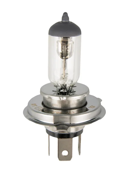 Car headlight lamp H4 - isolated on white — Stock Photo, Image