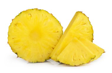 izole ananas dilimleri 