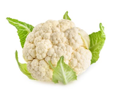 Cauliflower isolated on white background  clipart