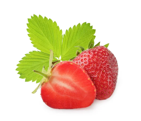 Aardbeien geïsoleerd — Stockfoto