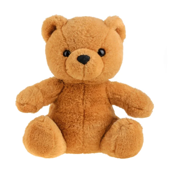 Toy teddy bear isolated on white, cutout Stock Picture