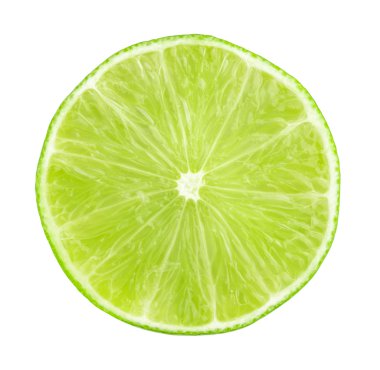 izole limon dilimleri