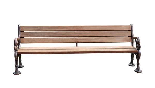 Kırpma yolu ile beyaz arka plan üzerinde izole Park bankında
