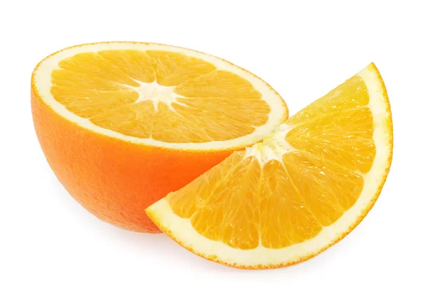 橙片白色上孤立 — 图库照片