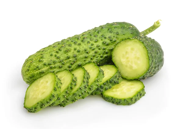 Cucumbers isolated on white — Stock Photo, Image