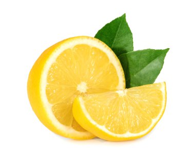 limon beyaz arkaplanda izole
