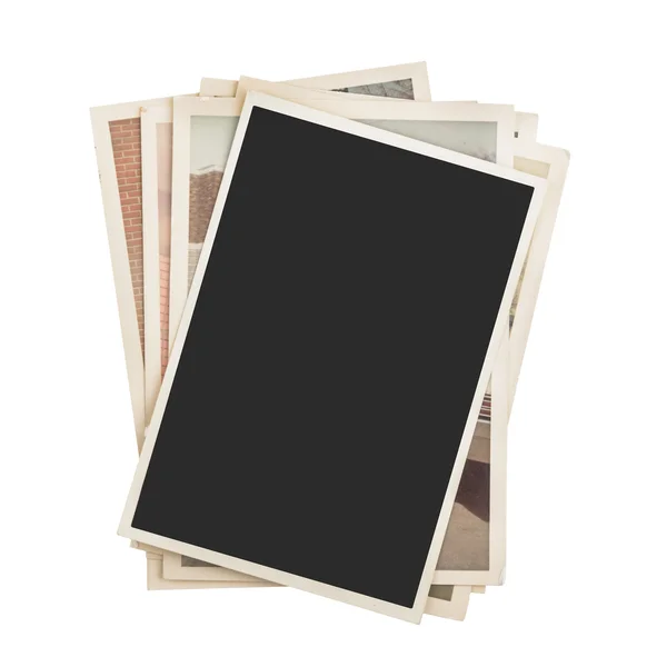 Stack of photos isolated — Stock Photo, Image