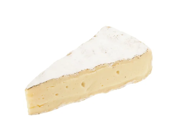 Brie-Käse isoliert auf weißem Hintergrund — Stockfoto