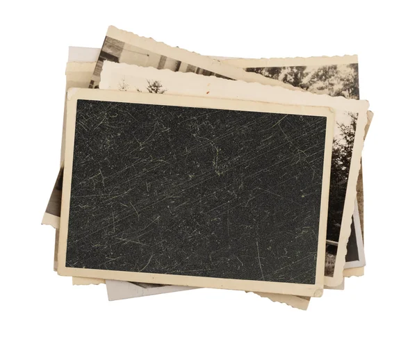 Papel fotográfico vintage em branco isolado — Fotografia de Stock