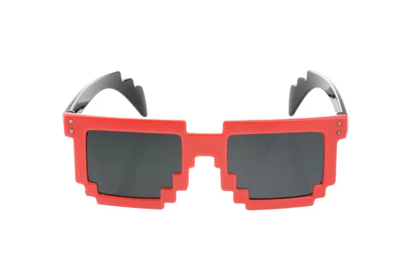 Pixel glasses isolated on white. with clipping path — Stock Photo, Image