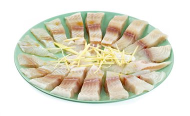 Pangasius Dory Balığı beyaz arka planda soyutlandı.