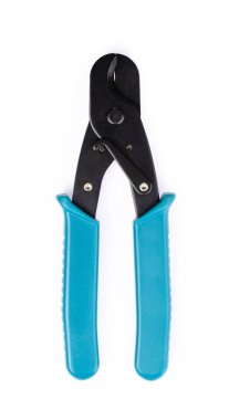 kesme bakır pense beyaz arkaplan izole