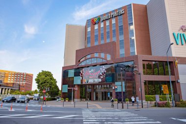 Yokohama, Japonya - 16 Mayıs 2019: Yokohama, Japonya 'da Dünya Porterları. 