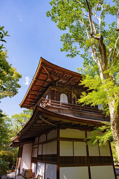 Kuil Ginkakuji Paviliun Perak Dan Tanah Yang Indah Provinsi Kansai — Stok Foto