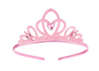 Beyaz arka planda izole edilmiş bir prensesin tacı.