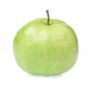Guava meyvesi beyaz arkaplanda izole