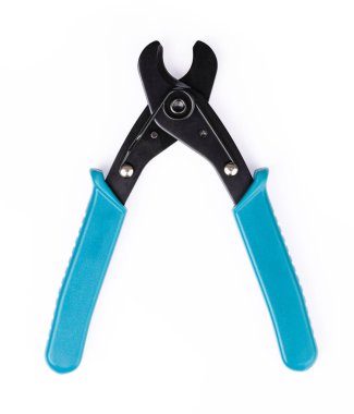 kesme bakır pense beyaz arkaplan izole