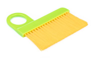 Beyaz arkaplanda toz fırçası izole. 