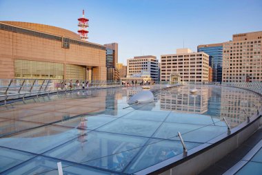 Nagoya, Japonya - 25 Mayıs 2019: Nagoya TV Kulesi, Japonya 'nın orta kesiminde yer alan bir televizyon kulesidir.