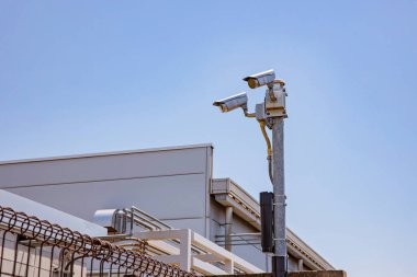 Açık hava güvenlik mobese monitörü.