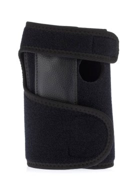 Bilek için bileklik spor aksesuarı beyaz arka planda izole edilmiş.