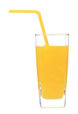 Beyaz arka planda izole edilmiş taze karpuz suyu..