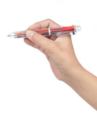 Beyaz Arkaplanda Çok Renkli Kalemler İzole Edildi. 