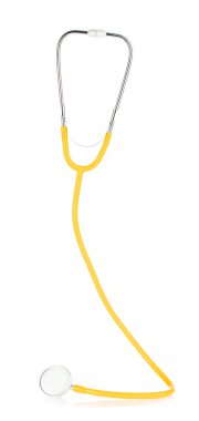 steteskop beyaz arkaplanda izole edildi