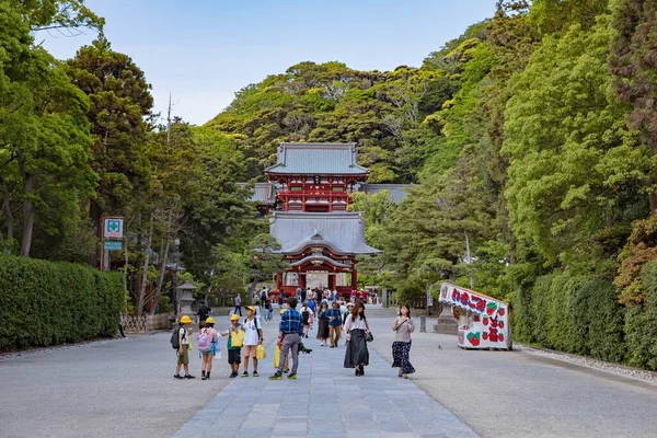 Kamakura Japan May 2019 Tsurugaoka Hachimangu Храм Сади Камакурі Японія — стокове фото