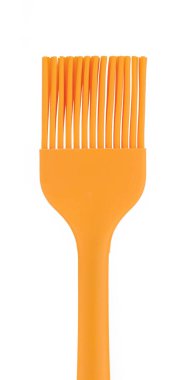 Beyaz arkaplanda izole edilmiş yemek pişirmek için silikon fırçası