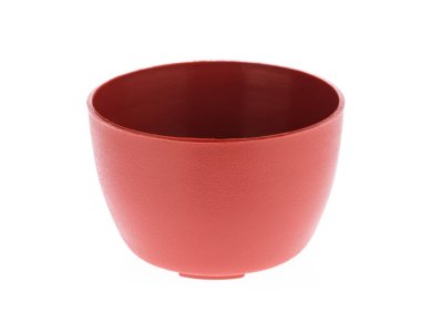 Plastik kap beyaz arkaplanda izole edildi