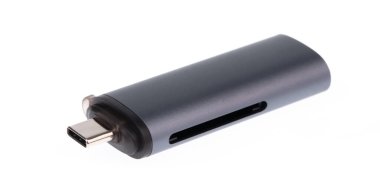 Kart Okuyucu Tipi C beyaz arkaplanda izole edildi