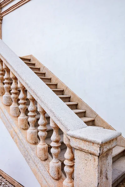 Granite Railing Baluster Isolated White Background — Stock Photo, Image