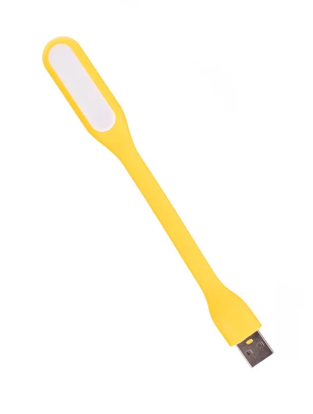 Usb Lâmpada Luz Led Isolado Fundo Branco — Fotografia de Stock