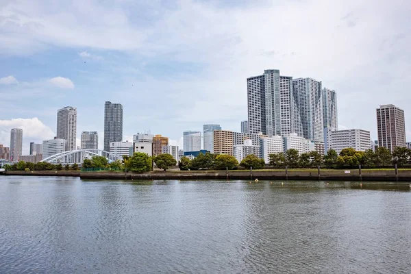 Tokyo Japan Maj 2019 Hamarikyu Gardens Bastion Lugn Hjärtat Centrala — Stockfoto