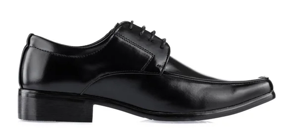 Uomo Scarpe Cuoio Lusso Scarpe Business Barca Isolato Sfondo Bianco — Foto Stock