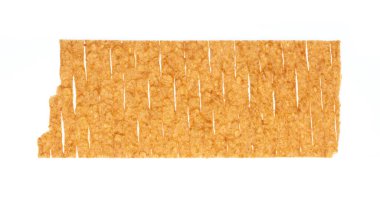 Beyaz arka planda izole edilmiş baharatlı çıtır kalamar.