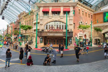 ŞARKI - 17 Şubat 2017: Sentosa Adası 'ndaki Universal Stüdyoları Singapur