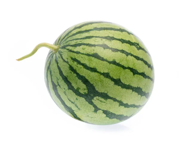 Watermeloen Geïsoleerd Witte Achtergrond — Stockfoto