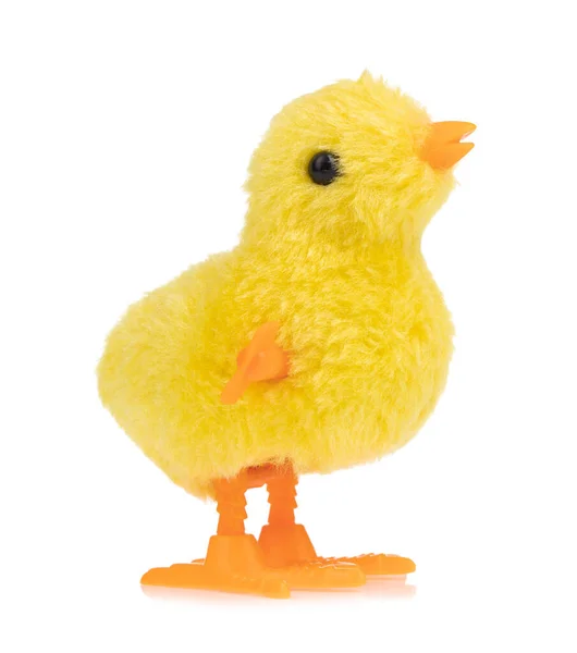 Hračky Kuřata Izolované Bílém Pozadí — Stock fotografie