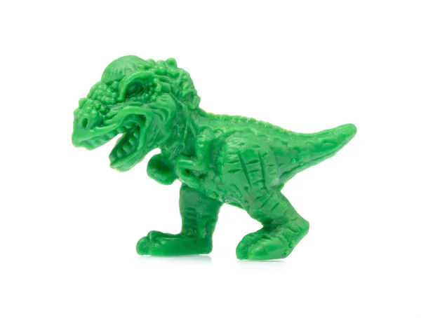 Brinquedo Dinossauro Isolado Fundo Branco — Fotografia de Stock